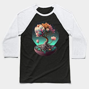 Surreal Tulip Bonsai Baseball T-Shirt